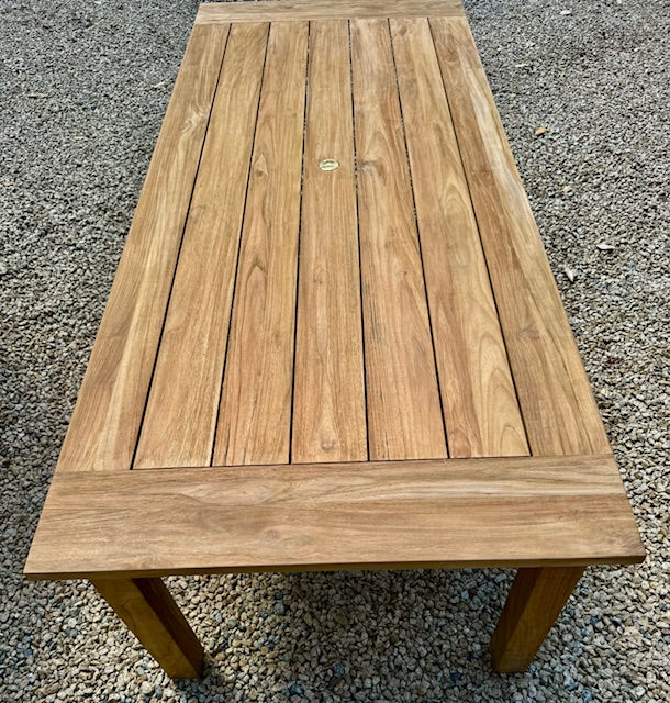 Monterey rustic dining table, solid as a rock