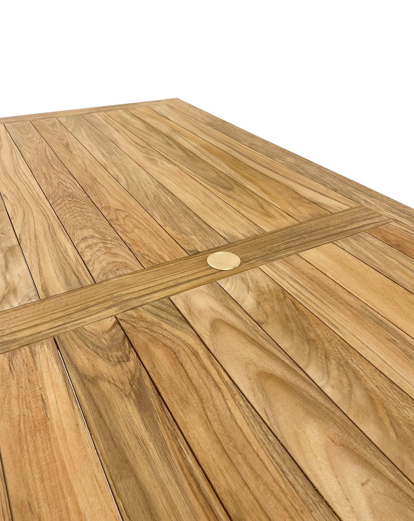 Monterey deluxe table top showing umbrella hole cover