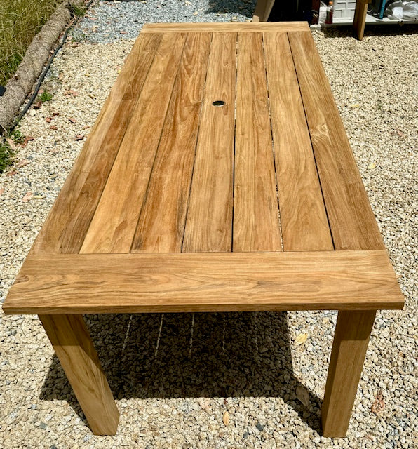 Woodside rustic dining table, solid as a rock