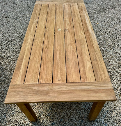 Monterey rustic dining table, solid as a rock 